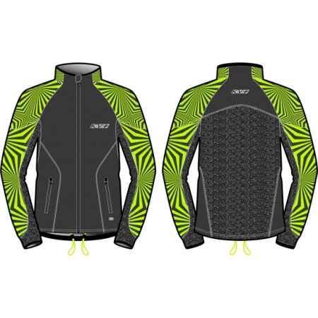detail KV+ LAHTI JACKET UNISEX Grey/Lime 21V116-9