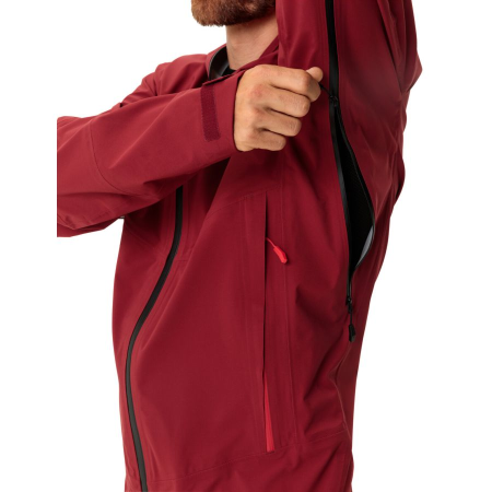 detail VAUDE ME CROZ 3L JACKET Carmine