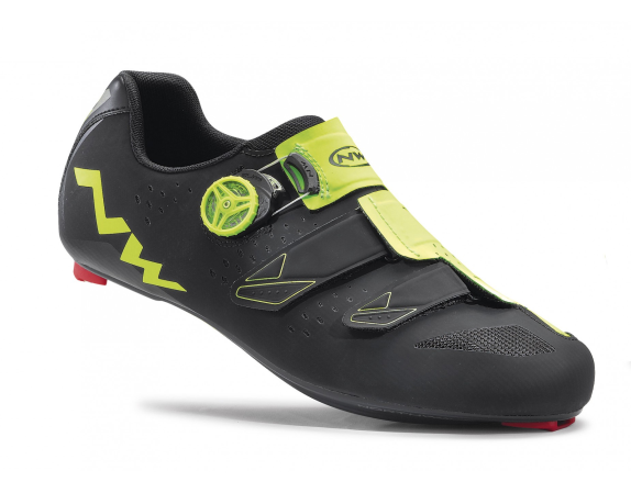 detail NORTHWAVE PHANTOM CARBON – BLACK/YELLOW FLUO