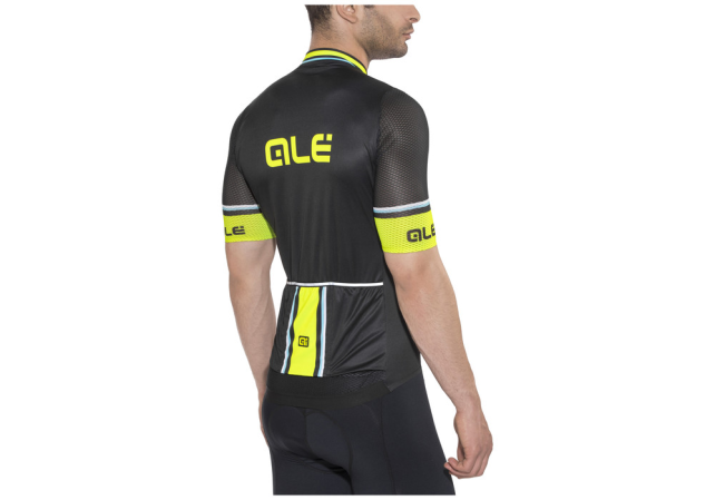 detail ALÉ R-EV1 SPEEDFONDO JERSEY Black/Fluo Yellow/Turquoise