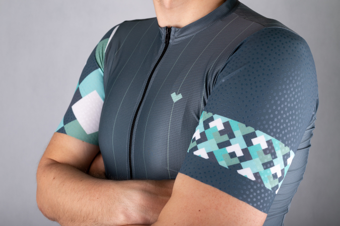 detail JML STEEL JERSEY Petrol