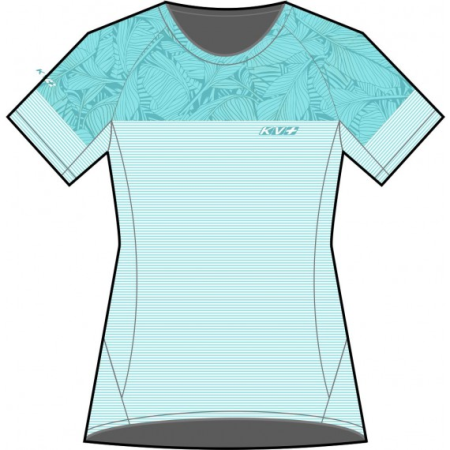 detail KV+ SPRINT T-shirt woman- TURQUOISE 23SW01-2