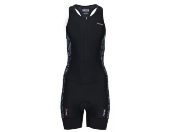 detail ZOOT PERFORMANCE TRI RACESUIT Pink/Ginger/Long board
