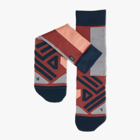 detail ON HIGH SOCK W Ox/Navy