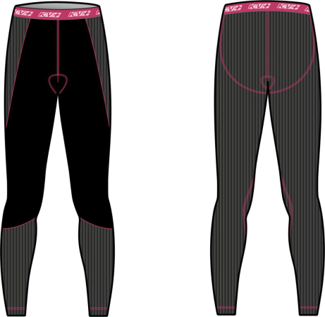 detail KV+ JULIER WOMAN PANTS Black/Pink 9U124-1