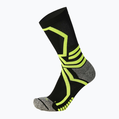 MICO X-COUNTRY LIGHT PERFORMANCE SOCK Black/Fluo